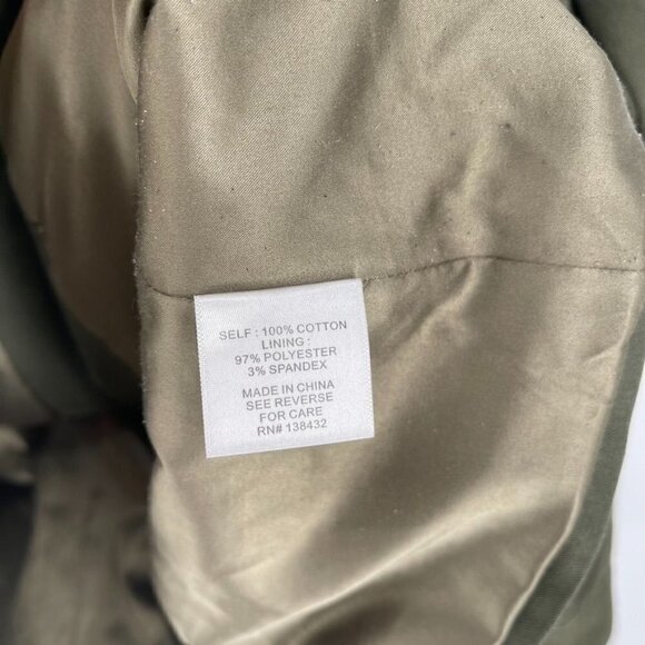 ModCloth Size M Army Green Escape Into Nature Full Zip Utility Jacket - Picture 4 of 4